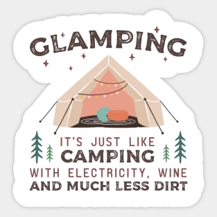 Glampers Funny Gift Idea Sticker